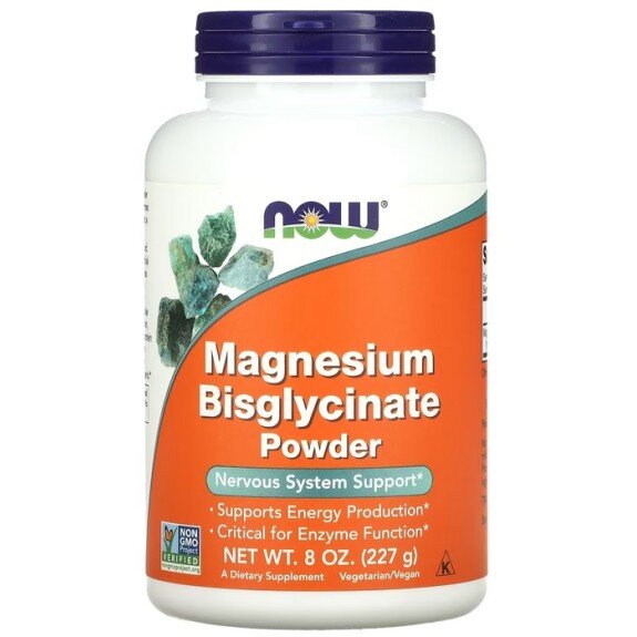 Magneziu Bisglycinate Powder, NOW Foods - 227g