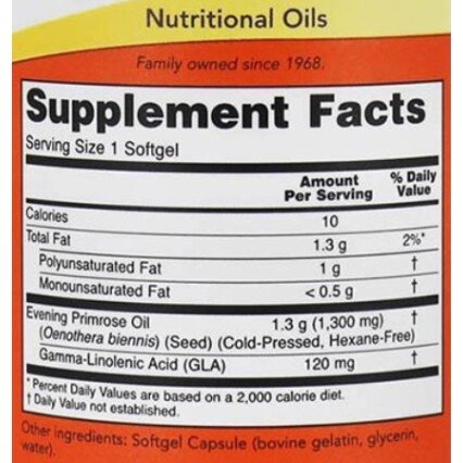 NOW Foods, Foods Super Primrose 1300mg - 60 Softgels NOW Foods, Super Primrose 1300mg, pentru pentru susținerea sănătății hormonale și echilibrul sistemului imunitar