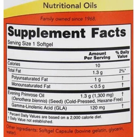 NOW Foods, Super Primrose 1300mg, pentru pentru susținerea sănătății hormonale și echilibrul sistemului imunitar