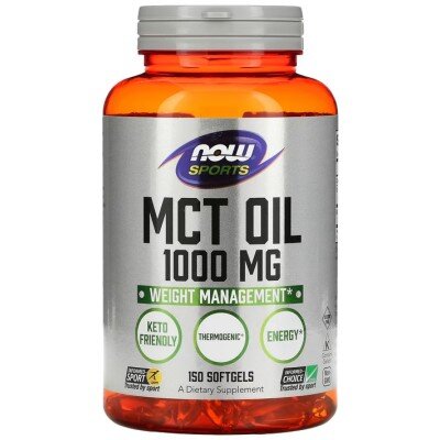 NOW MCT Oil 1000mg, Controlul greutatii - 150 Softgels