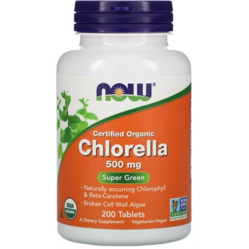 NOW Clorela Non-GMO 500mg - 120 Tablete