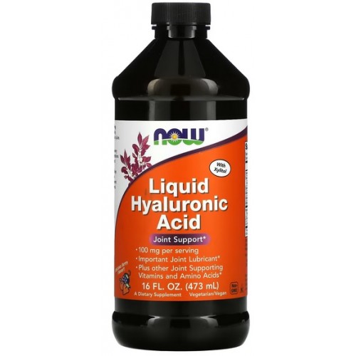 NOW Liquid Acid Hialuronic 100mg - 473 ml Delicious Berry