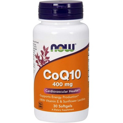 NOW Foods, Coenzima Q10 400mg - 30 Softgels