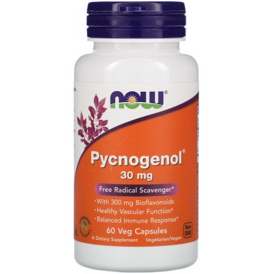 NOW Pycnogenol 30mg - 60 Capsule Vegetariene