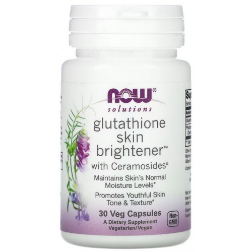 NOW Foods Glutathione Skin Brightener - 30 Capsule vegetale
