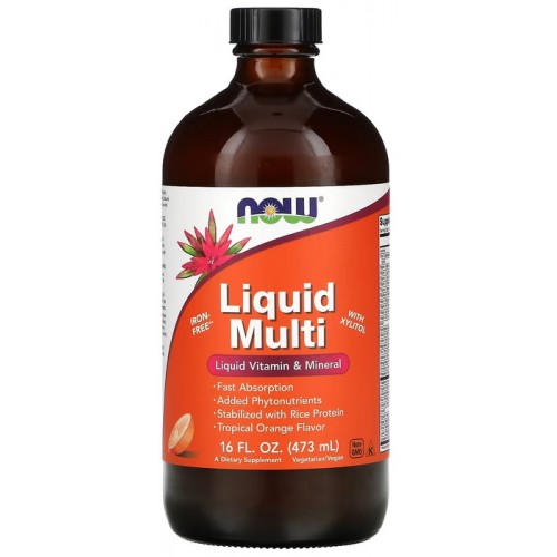 NOW Liquid Multi, Multivitamine si Minerale - 473 ml