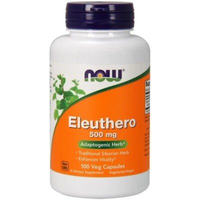 NOW Foods Eleuthero 500mg (Ginseng siberian) - 100 Capsule vegetale