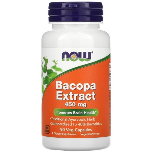 NOW Foods Bacopa Extract 450mg - 90 Capsule vegetale