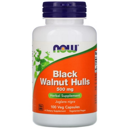 Now Foods Black Walnut Hulls 500mg - 100 Capsule vegetale