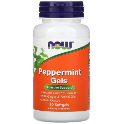 Now Foods Peppermint Gels - 90 Softgels