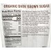 NOW Foods Organic Dark Brown Sugar, Zahar brun organic - 454g