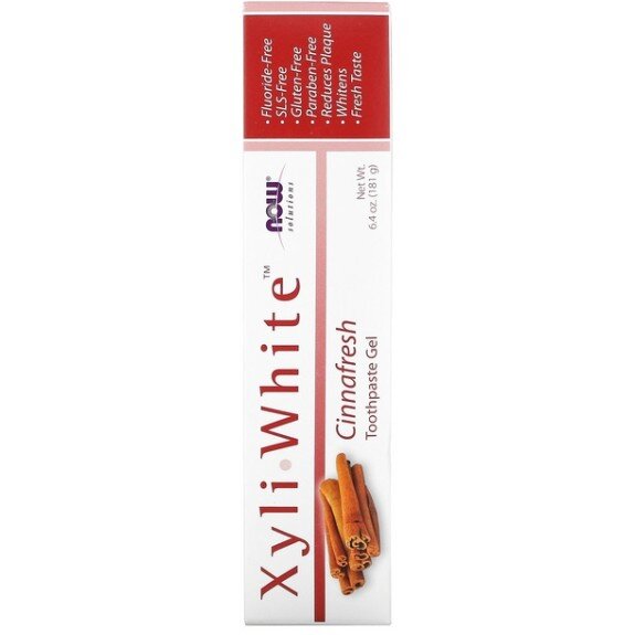 NOW Foods, Foods Pasta de dinti XyliWhite, Scortisoara - 181 g NOW Foods, Pasta de dinti XyliWhite, Scortisoara, pentru pentru igiena orală și respirație proaspătă