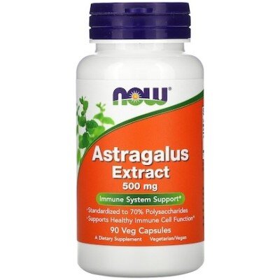 NOW Astragalus Extract 500mg - 90 Capsule vegetale