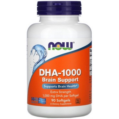 NOW DHA -1000, Suport cognitiv - 90 Softgels