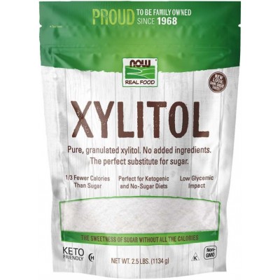 NOW Xylitol Indulcitor Natural - 454g