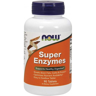 NOW Super Enzime - 90 Tablete
