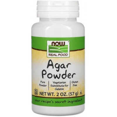 Now Foods Agar Powder, Gelatina vegetala - 57g