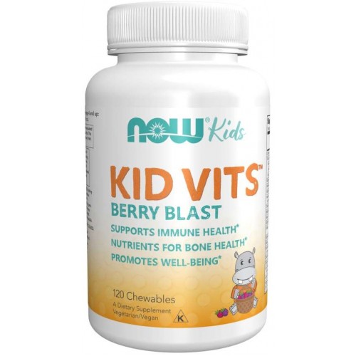 NOW Kid Vits Vitamine pentru Copii - 120 Drajeuri masticabile