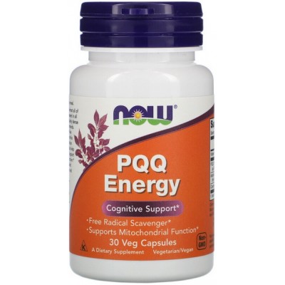 Now Foods PQQ Energy, Suport cognitiv - 30 Capsule vegetale