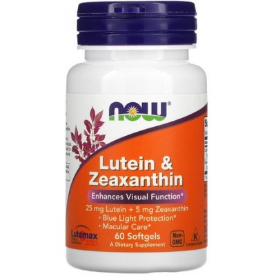 NOW Foods, Foods Lutein & Zeaxanthin - 60 Softgels