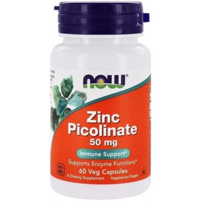 Now Foods Zinc Picolinat 50mg - 60 Capsule vegetale