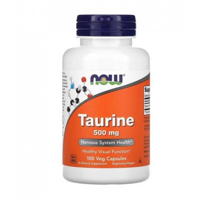 NOW Foods, Taurina 500mg - 100 Capsule vegetale