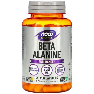NOW Foods, Beta-Alanina 750mg - 120 Capsule vegetale