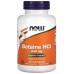 NOW Betaina HCI 648mg - 120 Capsule vegetale