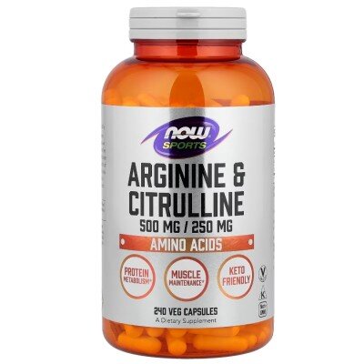 L-Arginina & Citrulina 500mg/250mg - 240 Capsule vegetale