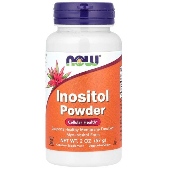 NOW Foods, Inositol Pure - 57g NOW Foods, Inositol Pure, pentru pentru susținerea sănătății mentale și echilibrul hormonal