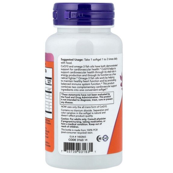 Coenzima Q10 60mg, pentru pentru susținerea sănătății cardiovasculare și a energiei celulare