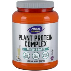 NOW Complex de Proteine din Plante Non-GMO cu aroma de Vanilie - 907g