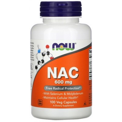NOW Foods, NAC (N-Acetyl Cysteine) 600mg - 100 Capsule vegetale