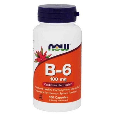 NOW Vitamina B-6 100mg - 100 Capsule vegetale