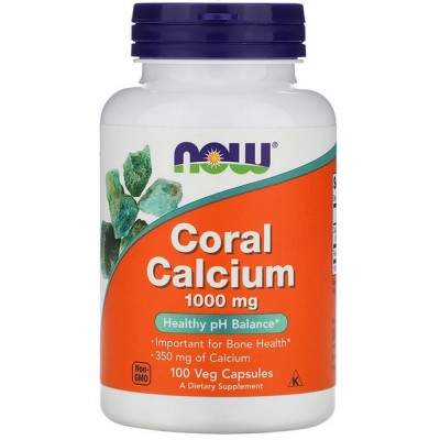 Now Foods Coral Calcium 1000 mg - 100 Capsule vegetale