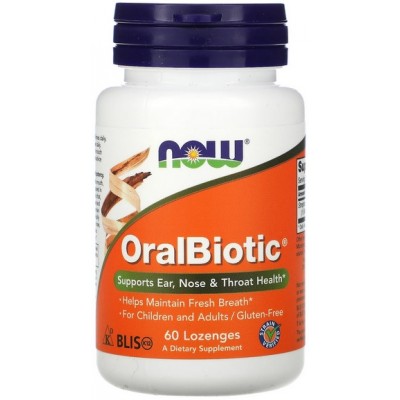 NOW OralBiotic - 60 Tablete masticabile