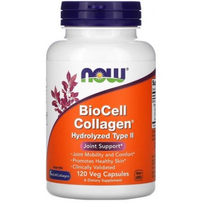 NOW Foods, Foods BioCell Colagen Hidrolizat Tip 2 - 120 Capsule vegetale