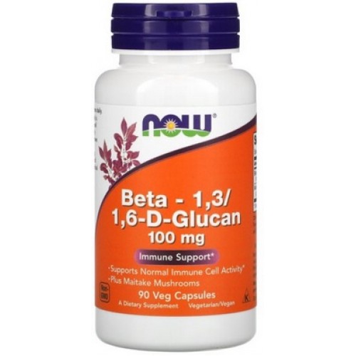 Now Foods Beta - 1,3/1,6-D-Glucan,100mg