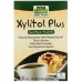 NOW Xylitol Plus (Indulcitor Natural) - 75 Pachetele (135g)