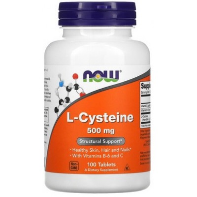Now Foods L-Cysteine 500 mg - 100 Tablete
