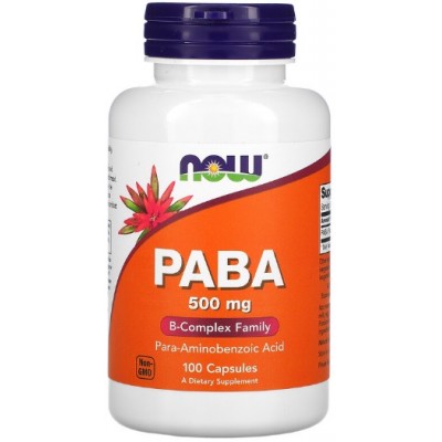 NOW PABA (Vitamina B-10) 500 mg - 100 Capsule