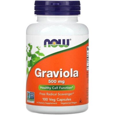 NOW Graviola 500mg - 100 Capsule vegetale