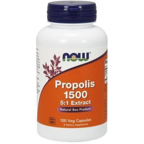NOW FOODS Propolis 5:1 Extract, 1500mg - 100 Capsule vegetale