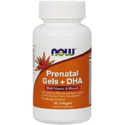 NOW Prenatal Gels - 90 Softgels