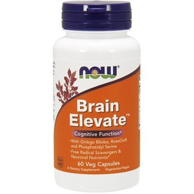 Now Foods Brain Elevate Formula, Suport Cognitiv - 60 Capsule vegetale