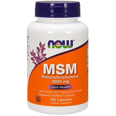 NOW MSM 1000mg -120 Capsule vegetale