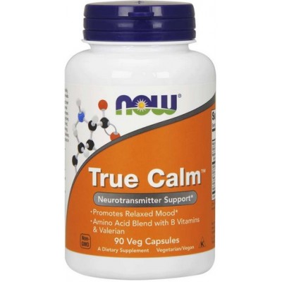 Now Foods True Calm Amino Relaxer- 90 Capsule vegetale