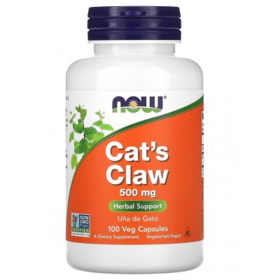 NOW Foods, Cat's Claw 500mg - 100 Capsule vegetale