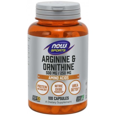 NOW L-Arginina & Ornitina 500mg/250mg - 100 Capsule