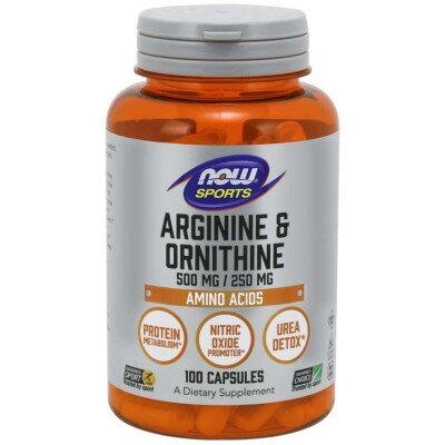 NOW L-Arginina & Ornitina 500mg/250mg - 100 Capsule